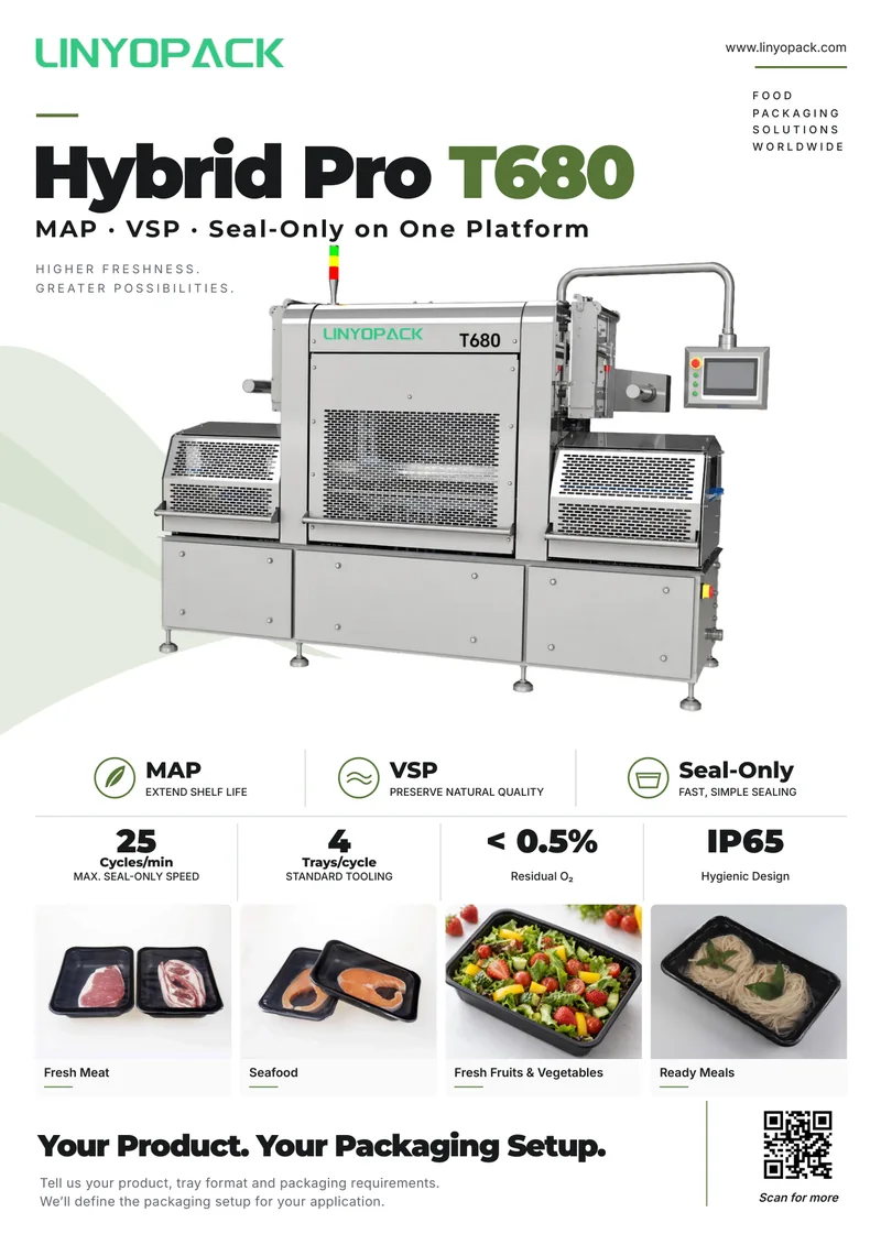 Cover of the Hybrid Pro T680 Tray Sealer brochure