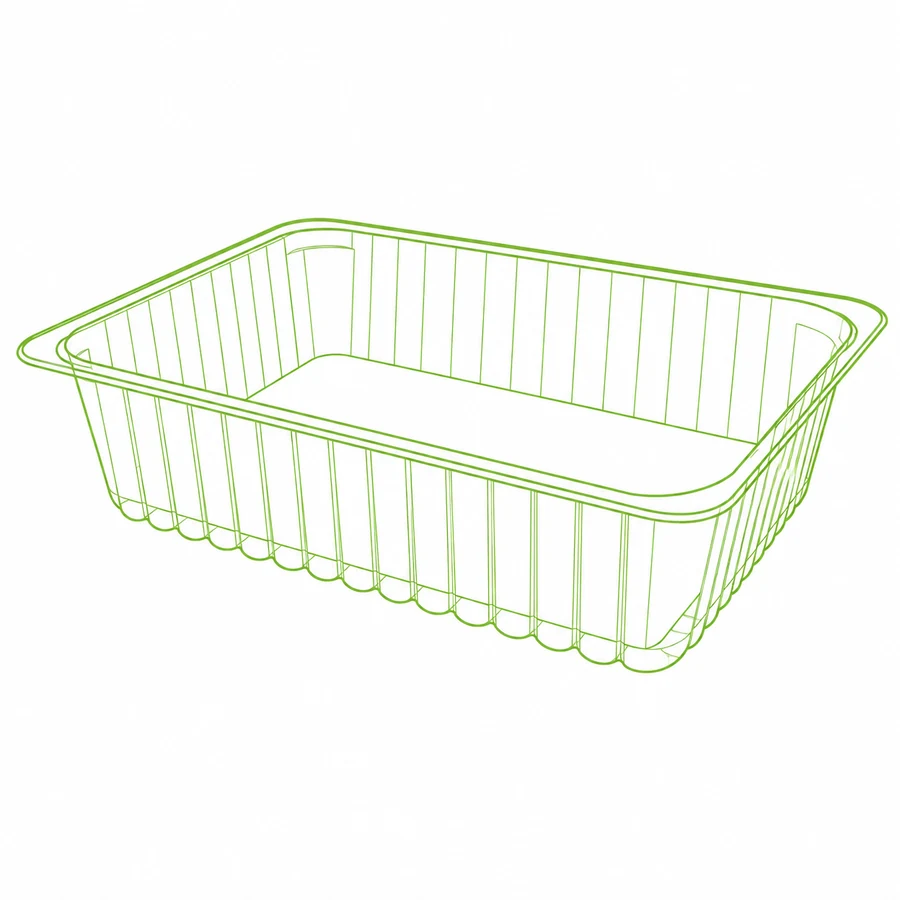 Line drawing of a tray