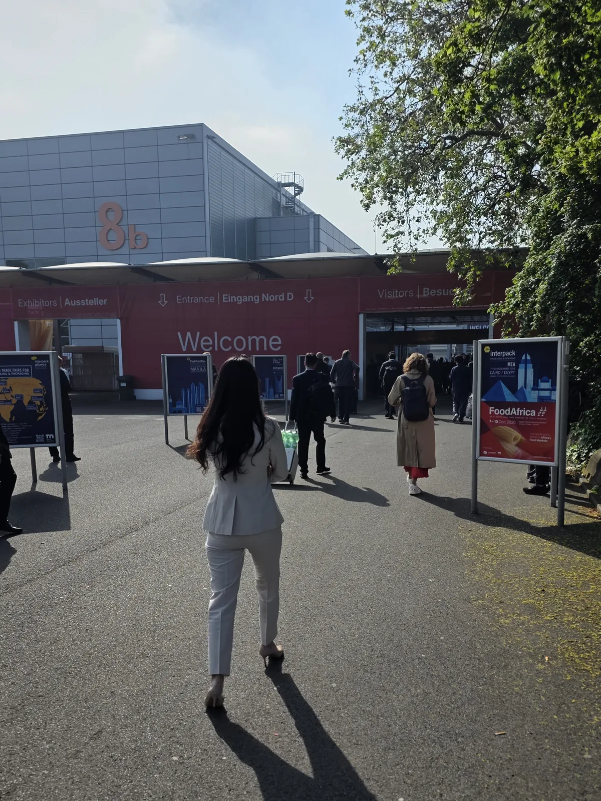 Entrance to Hall 8b at Messe Düsseldorf