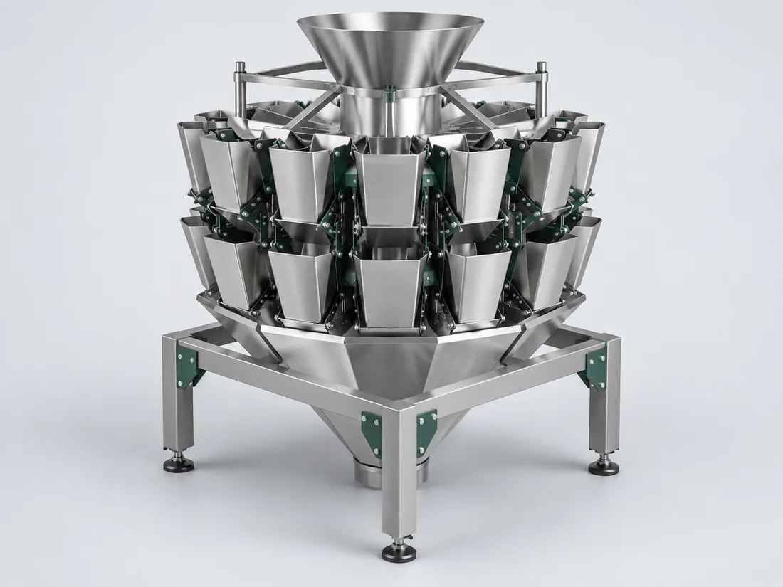 Illustration of a multihead weigher