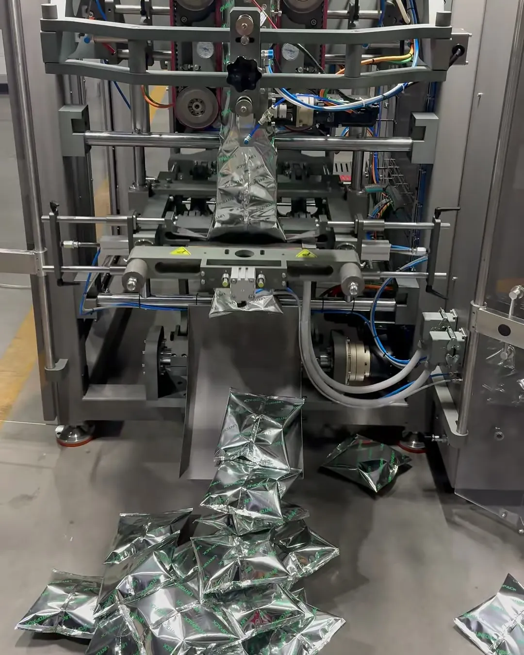 SVC260 discharging finished bags during a test run