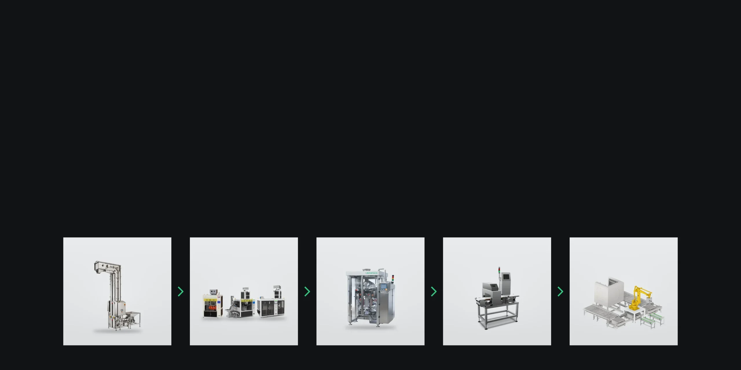Pendulum bucket conveyor, Wide-Spout filler, VGT, inspection unit and palletizing