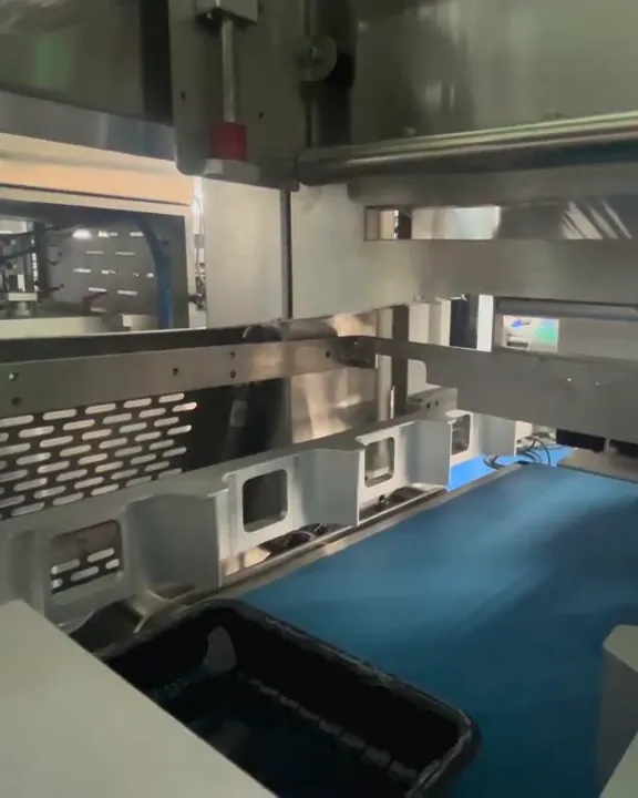 Tray entering the T680 for sealing